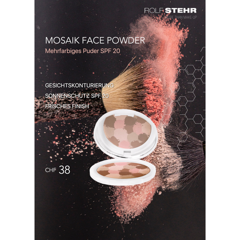 Display Rückwandbild, zweiseitig "Mosaik Face Powder"